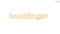 bookings logo on a black background