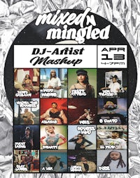 the poster for the mixed in mingled dj artist workshop