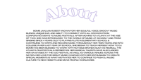 a black background with the word about on it